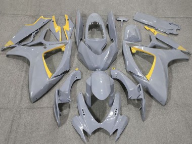 Carena Moto Suzuki GSXR 600 / GSXR 750 2006-2007 - Nardo Grigio Giallo Trim Fabbrica