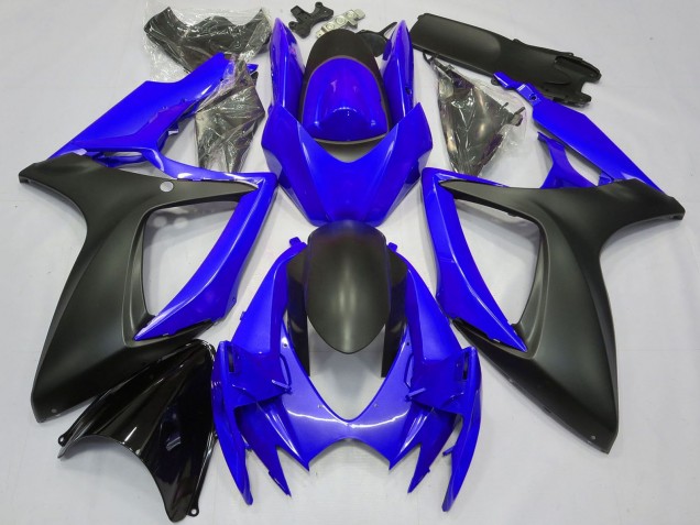Carena Moto Suzuki GSXR 600 / GSXR 750 2006-2007 - Blu Nero Opaco