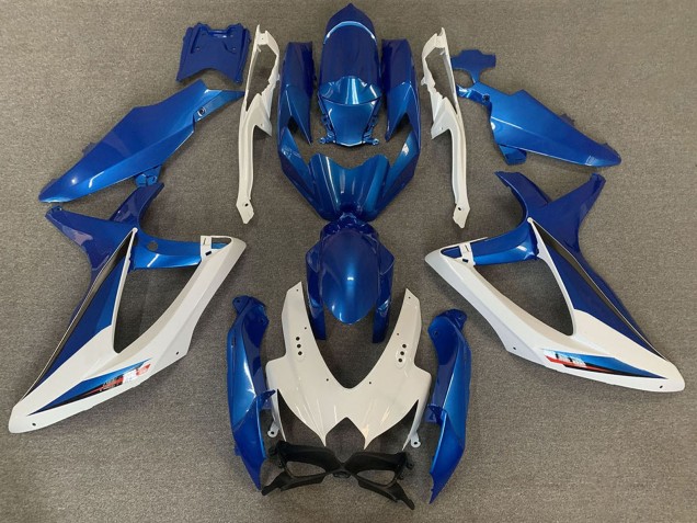 Carena Moto Suzuki GSXR 600 / GSXR 750 2008-2010 - Bianco Blu OEM Stile