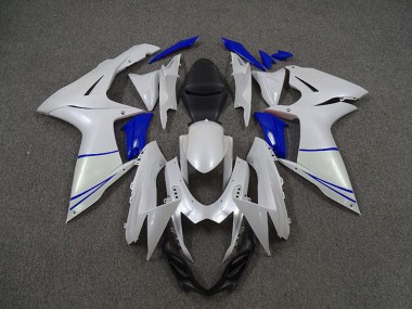 Carena Moto Suzuki GSXR 600 / GSXR 750 2011-2024 - Bianco Perla Blu Scuro Fabbrica