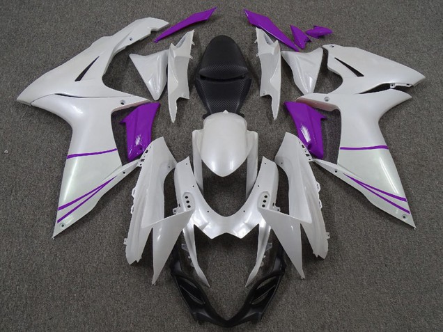 Carena Moto Suzuki GSXR 600 / GSXR 750 2011-2024 - Bianco Perla Viola