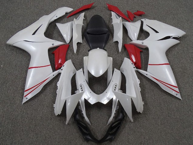 Carena Moto Suzuki GSXR 600 / GSXR 750 2011-2024 - Bianco Perla Rosso