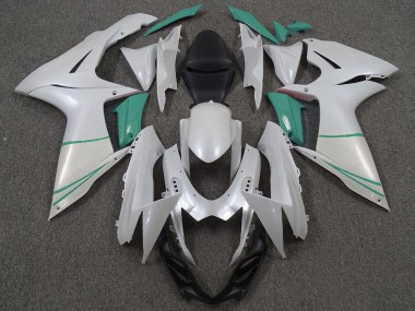 Carena Moto Suzuki GSXR 600 / GSXR 750 2011-2024 - Bianco Perla T Blu Fabbrica