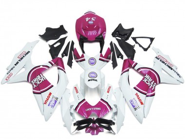 Carena Moto Suzuki GSXR 600 / GSXR 750 2008-2010 - Bianco Rosa Motul Lucky Strike 34 Fabbrica