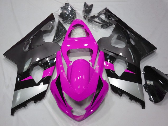 Carena Moto Suzuki GSXR 600 / GSXR 750 2004-2005 - Rosa Argento Nero