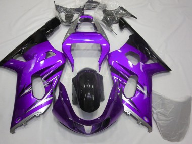 Carena Moto Suzuki GSXR 600 / GSXR 750 2001-2003 - Viola Argento Nero Lucido Fabbrica