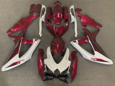 Carena Moto Suzuki GSXR 600 / GSXR 750 2008-2010 - Bianco Rosso OEM Stile Fabbrica