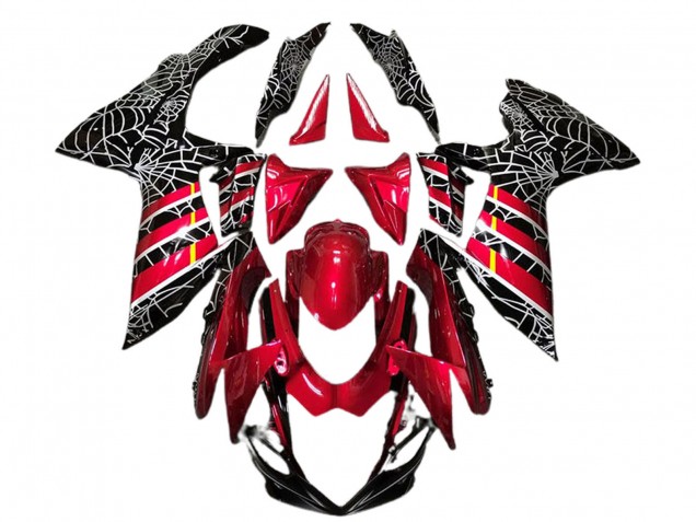 Carena Moto Suzuki GSXR 600 / GSXR 750 2011-2024 - Rosso Nero Spider