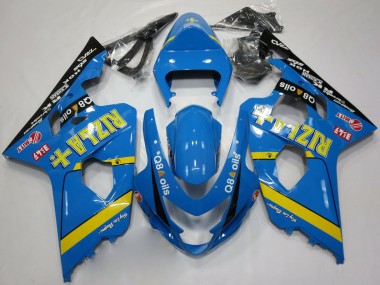 Carena Moto Suzuki GSXR 600 / GSXR 750 2004-2005 - Blu Oro Nero Rizla Fabbrica