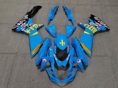 Carena Moto Suzuki GSXR 600 / GSXR 750 2011-2024 - Blu Giallo Oro Nero Rizla Fabbrica