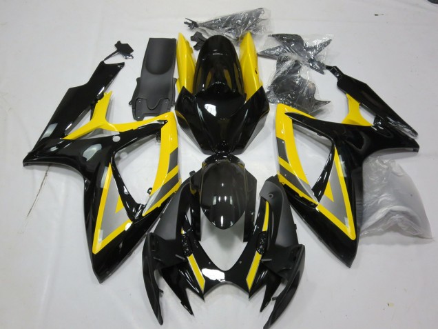 Carena Moto Suzuki GSXR 600 / GSXR 750 2006-2007 - Giallo Argento Nero Lucido