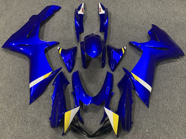 Carena Moto ABS Suzuki GSXR 600 / GSXR 750 2011-2024 - Blu Bianco Giallo