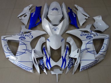Carena Moto Suzuki GSXR 600 / GSXR 750 2006-2007 - Bianco Blu Corona Alstare Fabbrica