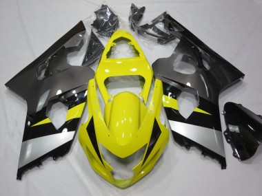 Carena Moto Suzuki GSXR 600 / GSXR 750 2004-2005 - Giallo Argento Grigio Nero Fabbrica