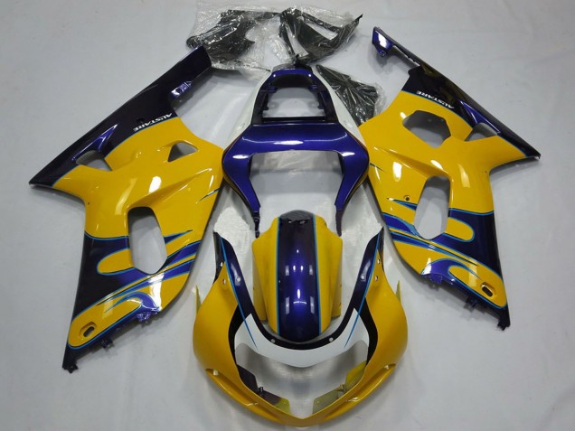 Carena Moto Suzuki GSXR 600 / GSXR 750 2001-2003 - Giallo Blu