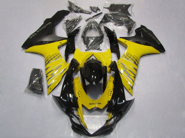 Carena Moto Suzuki GSXR 600 / GSXR 750 2011-2024 - Giallo Grigio Nero