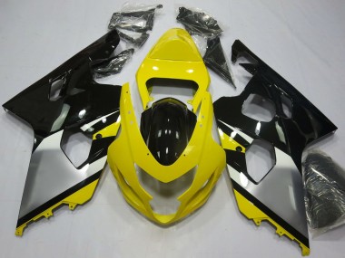 Carena Moto Suzuki GSXR 600 / GSXR 750 2004-2005 - Giallo Argento Nero OEM Stile Fabbrica