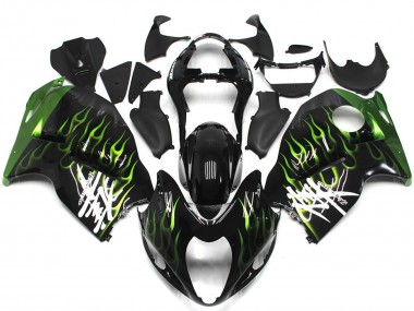 Carena Moto Suzuki GSXR 1300 1996-2007 - Nero Lucido Deep Verde Fiamma Fabbrica