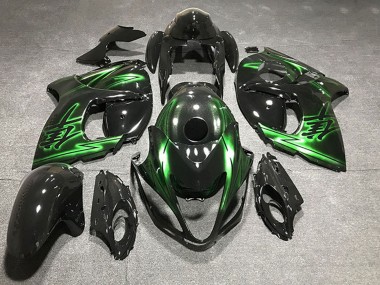 Carena Moto Suzuki GSXR 1300 2008-2020 - Nero Lucido Verde Fabbrica