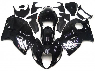 Carena Moto Suzuki GSXR 1300 1996-2007 - Nero Lucido Argento Decals Fabbrica