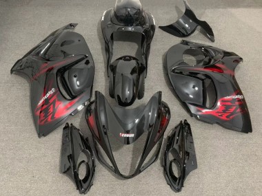 Carena Moto Suzuki GSXR 1300 2008-2020 - Nero Lucido Rosso Fabbrica