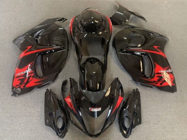 Carena Moto Suzuki GSXR 1300 2008-2020 - Nero Lucido Rosso Logo Fabbrica