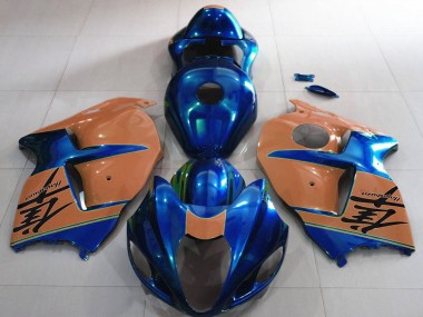 Carena Moto Suzuki GSXR 1300 1996-2007 - Lucido Blu Abbronzatura del Deserto Fabbrica