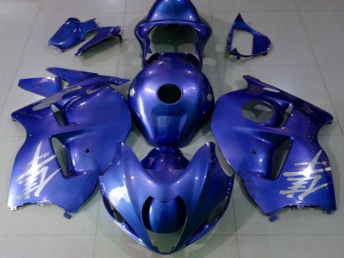 Carena Moto Suzuki GSXR 1300 1996-2007 - Lucido Blu Argento Logo Fabbrica