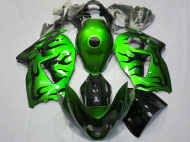 Carena Moto Suzuki GSXR 1300 1996-2007 - Verde Nero Fiamma Fabbrica