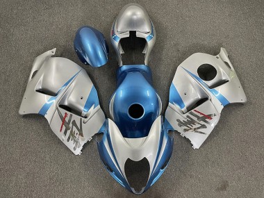 Carena Moto Suzuki GSXR 1300 1996-2007 - Lucido Azzurro Chiaro Argento Fabbrica