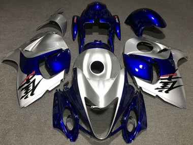Carena Moto Suzuki GSXR 1300 2008-2020 - Lucido Argento Blu Fabbrica