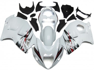Carena Moto Suzuki GSXR 1300 1996-2007 - Lucido Bianco Argento Stile Fabbrica