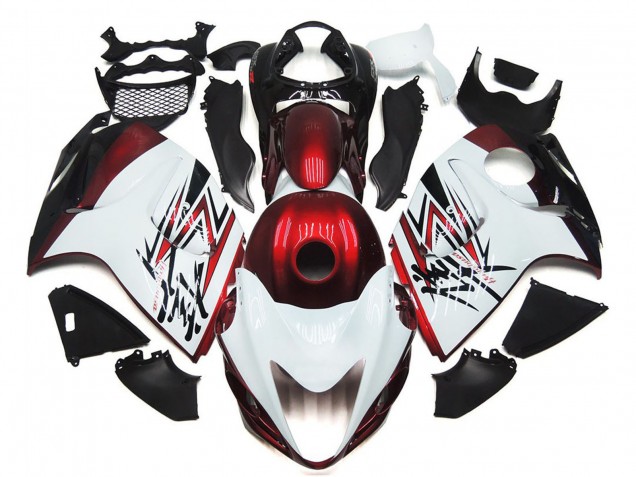 Carena Moto Suzuki GSXR 1300 2008-2020 - Lucido Bianco Rosso Profondo