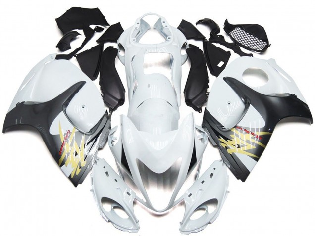 Carena Moto Suzuki GSXR 1300 2008-2020 - Lucido Bianco Argento Stile