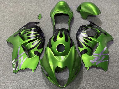 Carena Moto Suzuki GSXR 1300 1996-2007 - Verde Nero Fiamma Fabbrica
