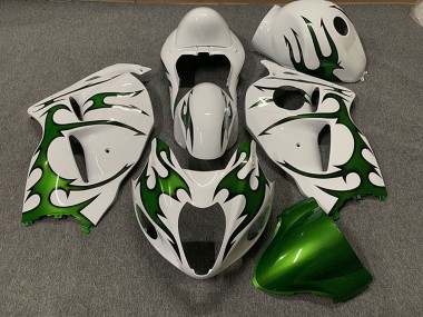 Carena Moto Suzuki GSXR 1300 1996-2007 - Bianco Verde Fiamma Fabbrica