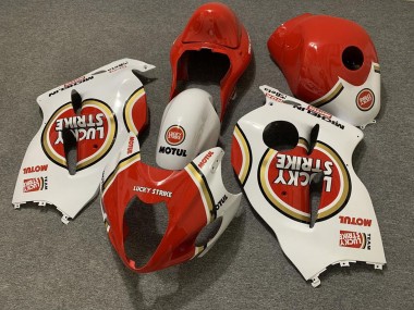 Carena Moto Suzuki GSXR 1300 1996-2007 - Bianco Rosso Lucky Strike Fabbrica