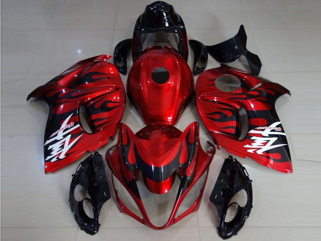 Carena Moto Suzuki GSXR 1300 2008-2020 - Rosso Nero Fiamma