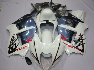 Carena Moto Suzuki GSXR 1300 1996-2007 - Bianco Blu Polveroso Fabbrica