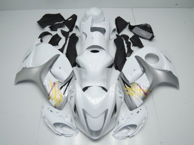 Carena Moto Suzuki GSXR 1300 2008-2020 - Bianco Argento Giallo Fabbrica