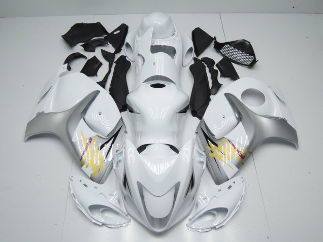 Carena Moto Suzuki GSXR 1300 2008-2020 - Bianco Argento Giallo