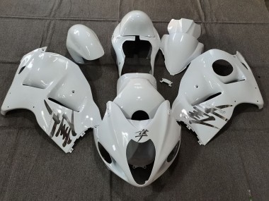 Carena Moto Suzuki GSXR 1300 1996-2007 - Bianco OEM Stile Argento Decals Fabbrica