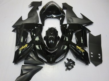 Carena Moto Kawasaki ZX10R 2006-2007 - Nero Lucido Nero Opaco Oro Fabbrica