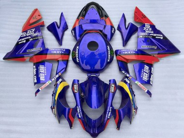 Carena Moto Kawasaki ZX10R 2004-2005 - Blu Rosso Trick Star Fabbrica