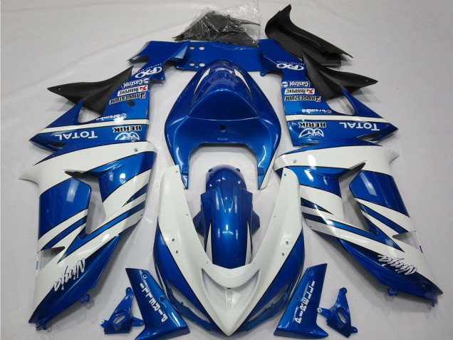 Carena Moto Kawasaki ZX10R 2006-2007 - Blu Bianco Nero