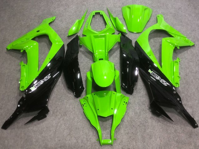 Carena Moto ABS Kawasaki ZX10R 2016-2020 - Verde Nero Lucido
