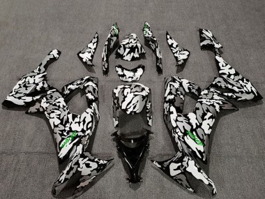 Carena Moto Kawasaki ZX10R 2008-2010 - Camouflage Verde Decals Fabbrica