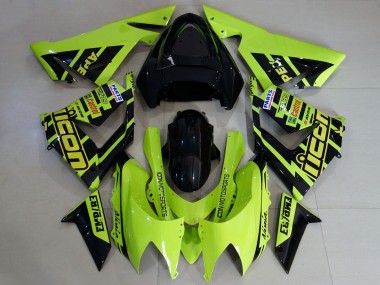 Carena Moto Kawasaki ZX10R 2004-2005 - Alta Visibilità Giallo Fabbrica