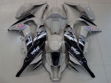 Carena Moto Kawasaki ZX10R 2011-2015 - Grigio Bianco Nero Fabbrica