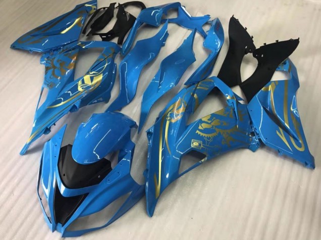 Carena Moto Kawasaki ZX10R 2016-2020 - Blu Oro